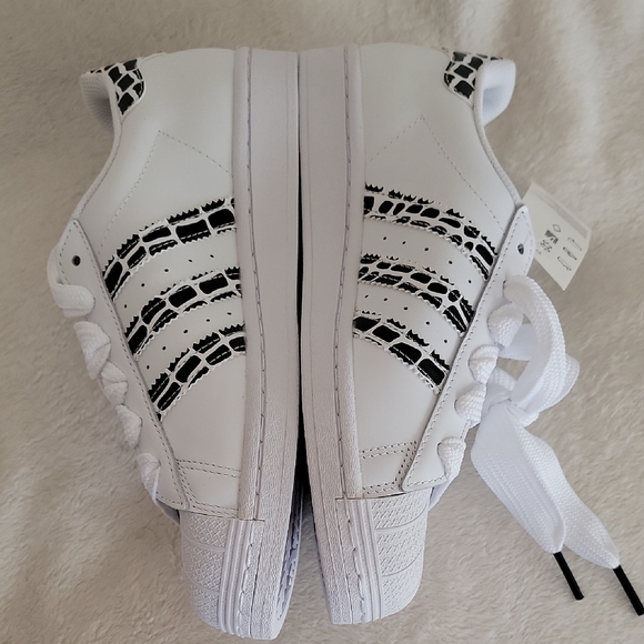 Adidas Superstar Original Casual Leopard Stripes Shoes For Women Size 7.5 - Picture 4 of 10